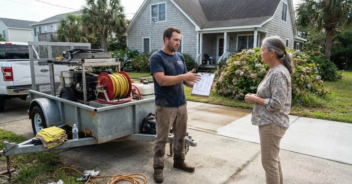 What pressure washing costs in Myrtle Beach and what changes the price